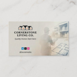 Residential Construction | Gray Skecth Visitkort