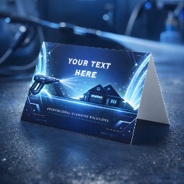 Residential Pressure Washing Holographic Glow Visitkort