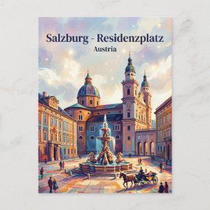 Residenzplatz Österrike Vykort