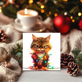 Resignerad Julgrinig Julkort