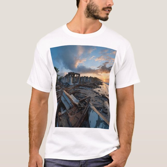 Resilience Amidst Ruins T Shirt (Framsida)