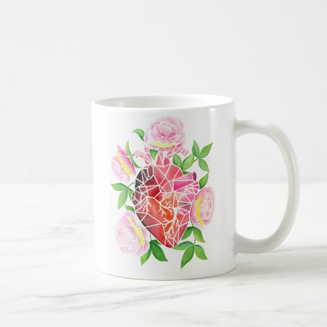Resilience & Bloom - Mosaic Heart Coffee Mugg (Höger)