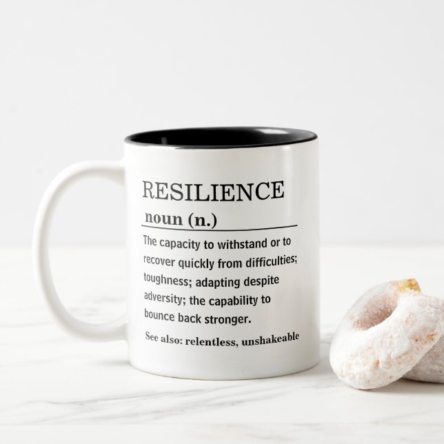 Resilience Definition Två-Tonad Mugg (Med munk)