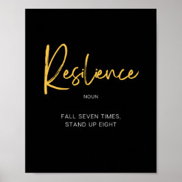 Resilience inspiration Quote Poster