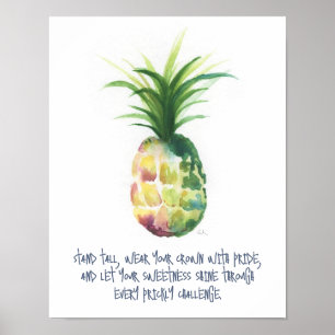 Resilience Motivational Poster ananas