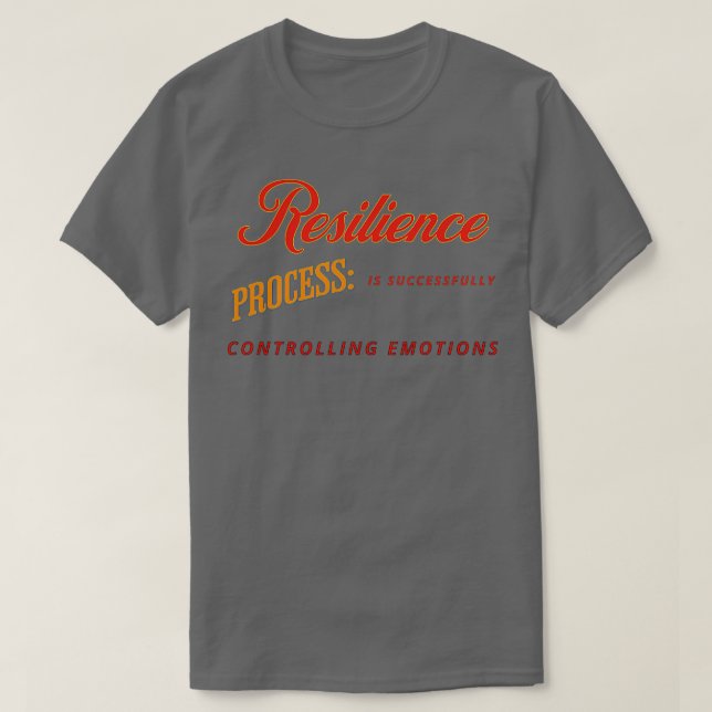 Resilience processaa kontrollerar emo t shirt (Design framsida)