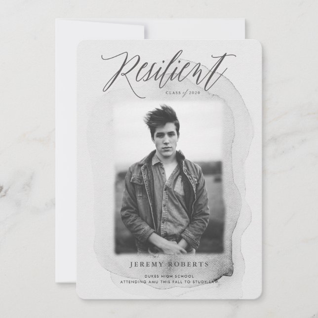 Resilient Class of 2020 Studenten annons Inbjudningar (Framsida)