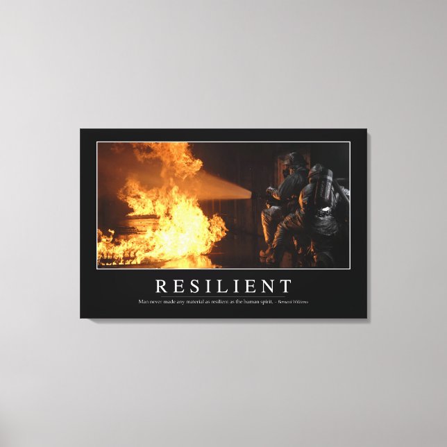 Resilient: inspirationsoffert canvastryck (Framsida)