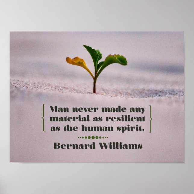 Resilient som människans själ poster (Framsidan)