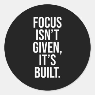 Resilient Stock Mindset Quote for Motivation och I Runt Klistermärke