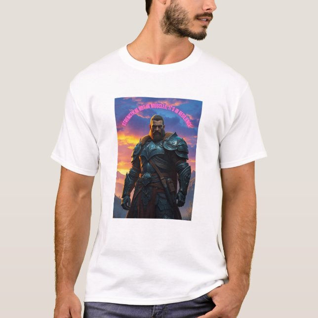 Resilient Warrior T-shirt. T Shirt (Framsida)
