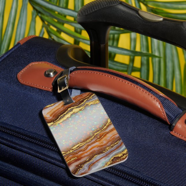 Resin Luggage Tag Bagagebricka (Framsida Insitu 1)