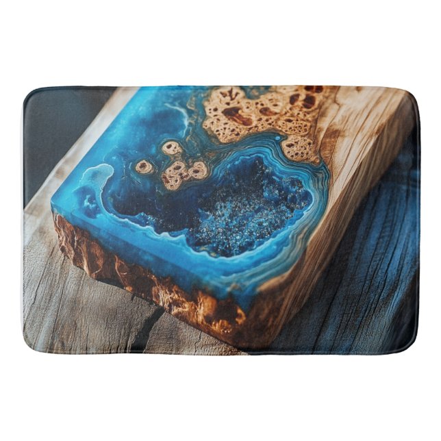 Resin Wood Print Nature Art Badrumsmatta (Framsidan)