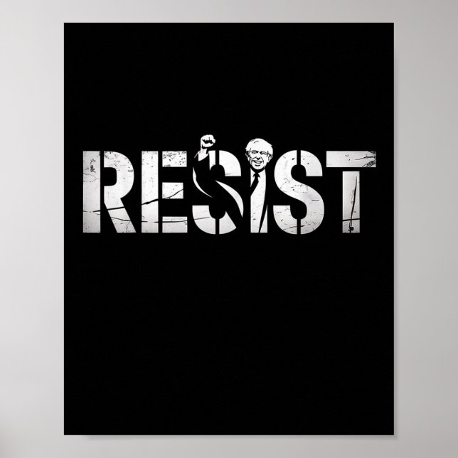 Resist Bernie Sanders Freedom National Service Pro Poster (Framsidan)