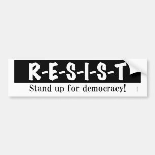 RESIST - blockstötfångare Bildekal