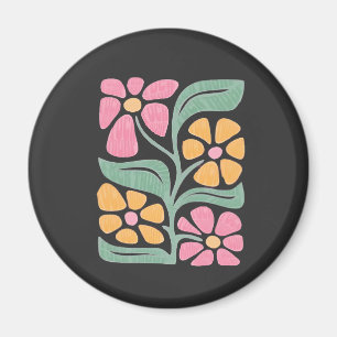 RESIST Blommigt Anti Trump Policy Protest Magnet