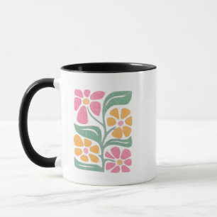 RESIST Blommigt Anti Trump Policy Protest Mugg