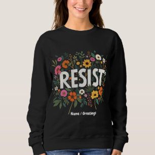 RESIST-Blommigtens antitrumppolitiska protester T Shirt