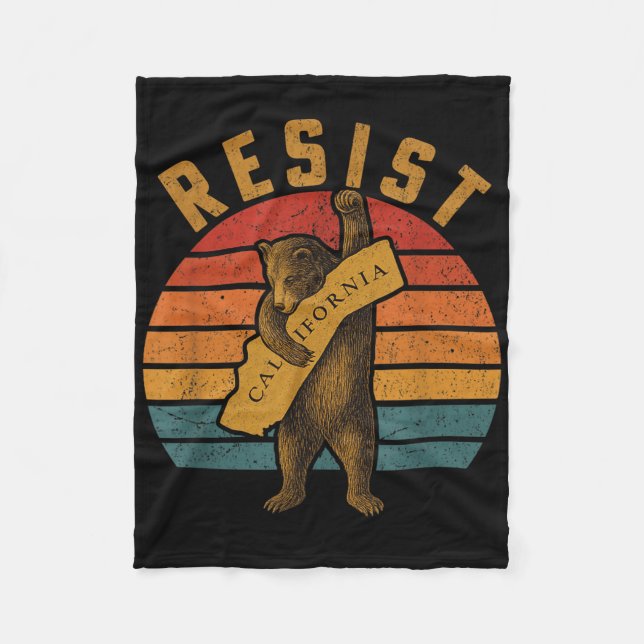 Resist California Bear  Fleecefilt (Framsidan)