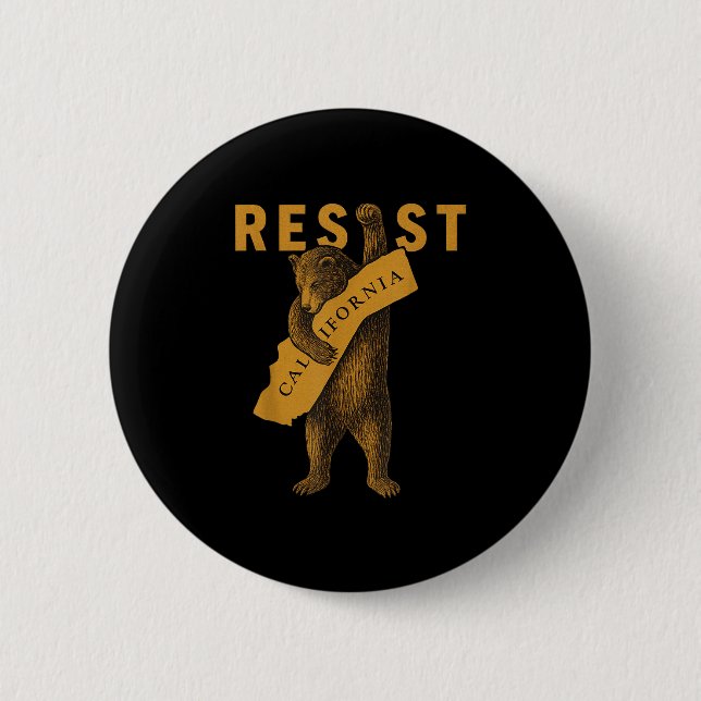 Resist California Bear  Knapp (Framsida)