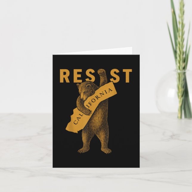 Resist California Bear Kort (Framsida)