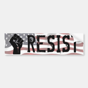 Resist Donald Trump Shirt "Resistfist Fist" Bumper Bildekal