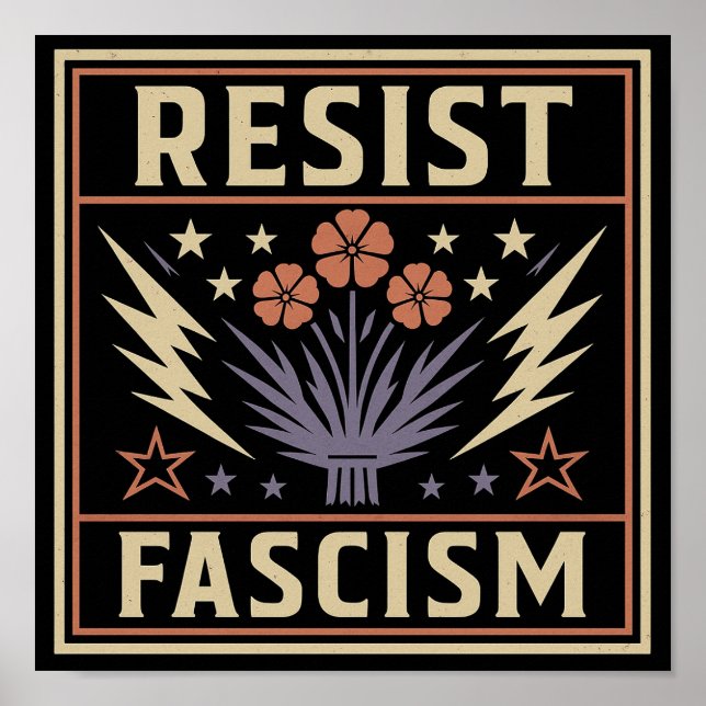 RESIST FASCISM POSTER (Framsidan)