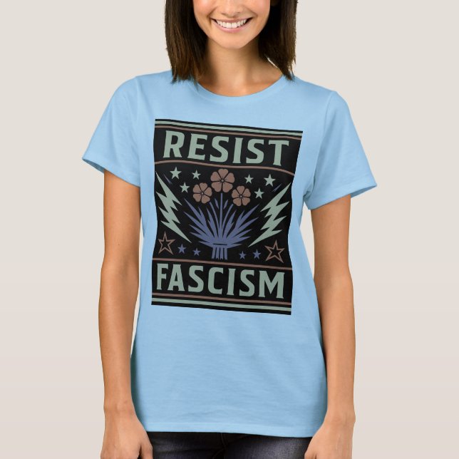 RESIST FASCISM T SHIRT (Framsida)