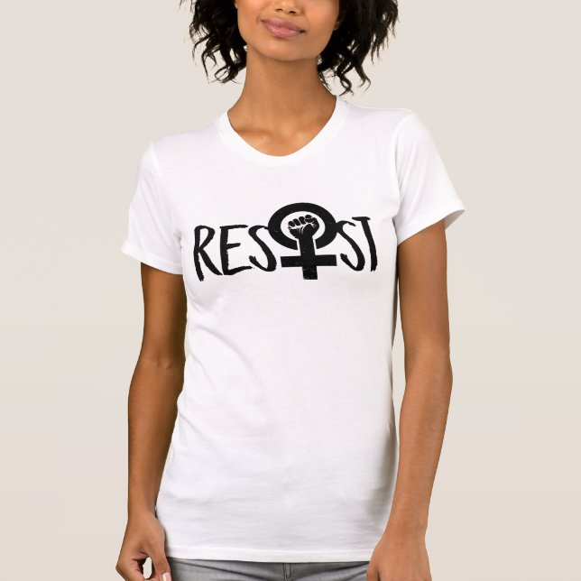 RESIST & FEMINIST T SHIRT (Framsida)