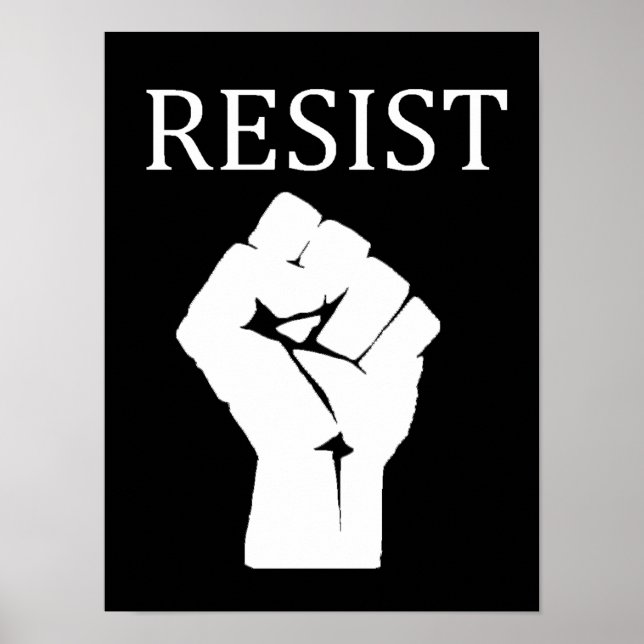 RESIST Fist Anti Donald Trump Poster (Framsidan)