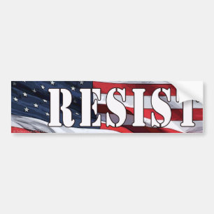 Resist - Flagga 2-stötfångare Bildekal