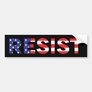RESIST Förenade Stater Flagga Bildekal