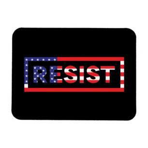 RESIST Förenade Stater Flagga Magnet