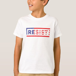 RESIST Förenade Stater Flagga T Shirt