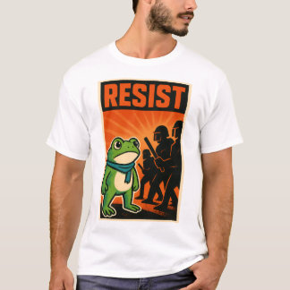 resist frog, frog resistance, portland frog t shirt