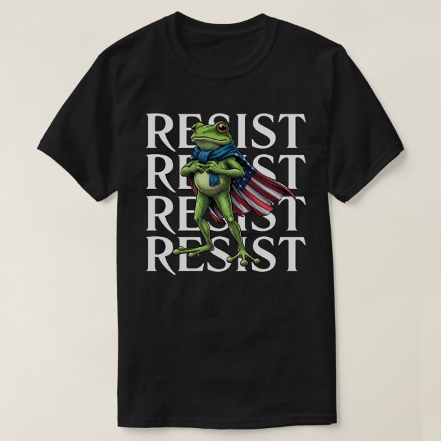 Resist Frog T Shirt (Design framsida)