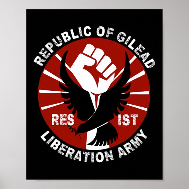 Resist - Gilead Liberation Army Civil Högers Activ Poster (Framsidan)