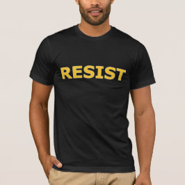 RESIST - Gult på svart Tröja