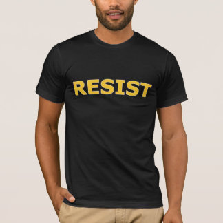 RESIST - Gult på svart Tröja