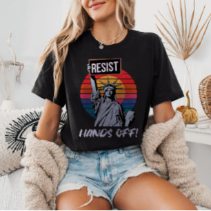 RESIST Händer utanför Frihetsgudinnans politiska o T Shirt