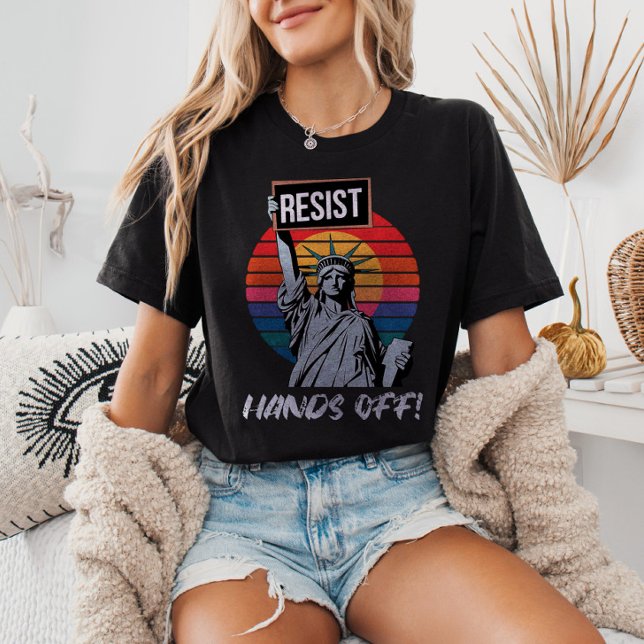 RESIST Händer utanför Frihetsgudinnans politiska o T Shirt (Skapare uppladdad)
