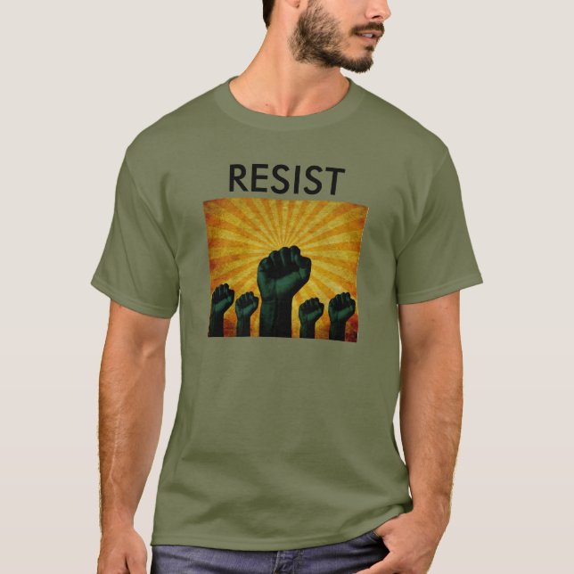 RESIST/INDIVISIBEL T-SHIRT MED MAY DAY-LOGOTYP (Framsida)