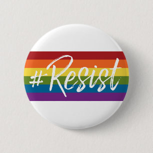 #Resist - Kärlek Trumps Hate - Anti Donald Trump Knapp