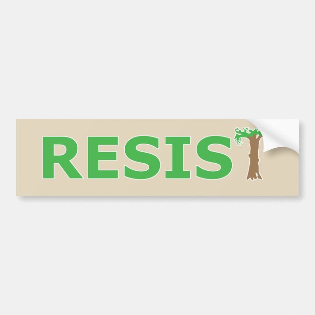 RESIST - Miljöversion Bildekal (Framsidan)
