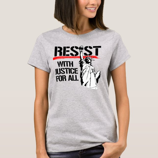 RESIST MOT RÄTTVISA FÖR ALLA T SHIRT (Framsida)