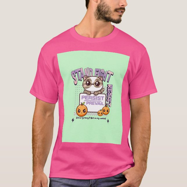 Resist Orange Tyranny T Shirt (Framsida)