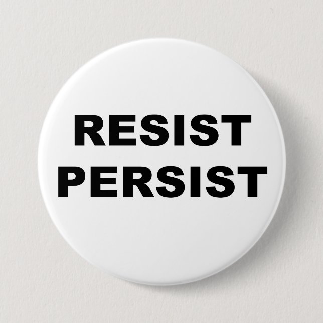 RESIST PERSIST PROTEST KNAPP (Framsida)