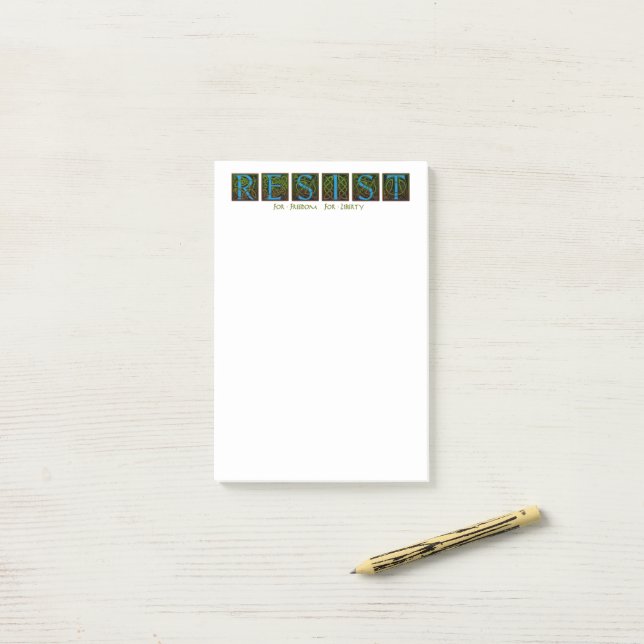 Resist Post-it Block (På skrivbordet)