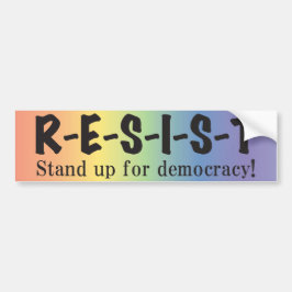 RESIST-regnbåge, stötfångare Bildekal