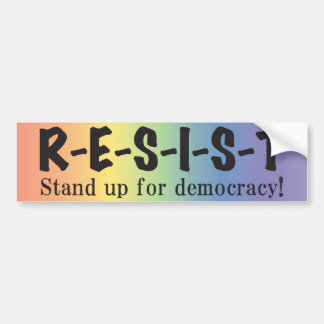 RESIST-regnbåge, stötfångare Bildekal